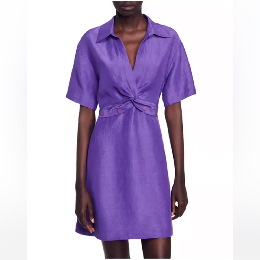 Sandro Purple Mini Dress